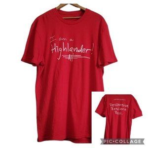 t shirt red ru highlander radford university responsive resilient real size lg